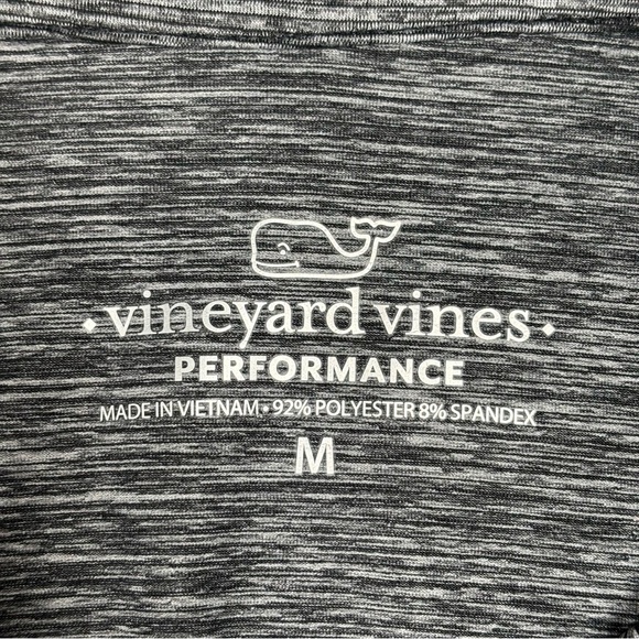 Vineyard Vines St. Jean Stripe Sankaty Performance Polo-Jet Black-Men Medium - Picture 4 of 5